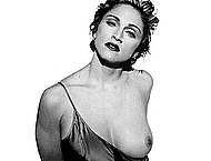 Madonna sexy and topless black-&-white scans