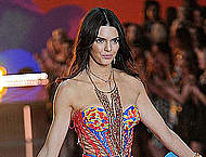 Kendall Jenner in sexy lingeries at VS show