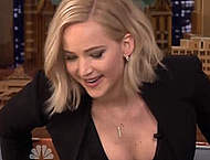Jennifer Lawrence sexy at The Tonight Show