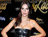 Emily Ratajkowski at Leather & Laces party