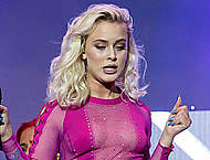 Zara Larsson performing at Bravella festival