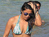Priyanka Chopra sexy in bikini on a beach