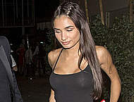 Pia Mia Perez leaving Delilah Night Club