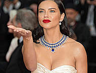 Adriana Lima sexy at Burning premiere in Cannes