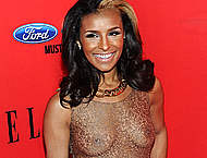 Melody Thornton nude tits under see thru top Melody Thornton nude tits under see thru top